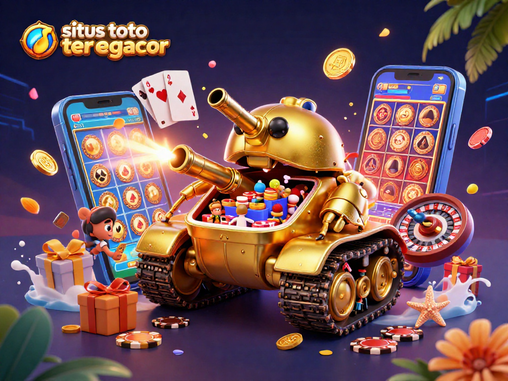 Experience the excitement of situs toto slot tergacor with a dynamic golden beetle casino scene.