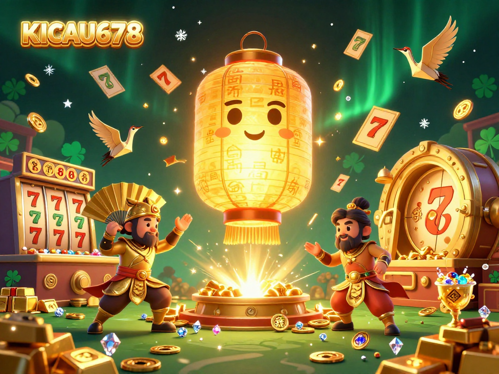 KICAU678 brings thrilling online gaming experiences with vibrant scenes of casino attractions and gameplay excitement.