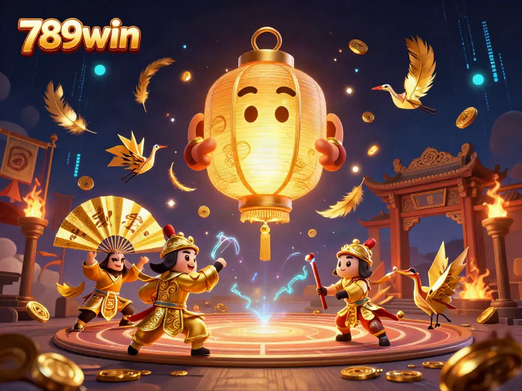 Engage in thrilling gameplay at 789win with a vibrant casino scene, featuring mystical characters and action-packed elements.